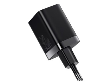 Cargador de pared Baseus Super Si PD 30W 1x USB-C 1x USB negro