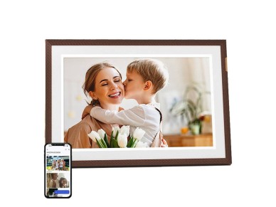 Porta-retrato digital Arzopa D10 10,1" (marrom escuro)
