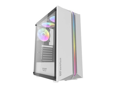 Caja de ordenador Darkflash DK151 con iluminación LED (blanca) + 3 ventiladores RGB Caja de ordenador Darkflash DK151 con iluminación LED (blanca) + 3 ventiladores RGB
