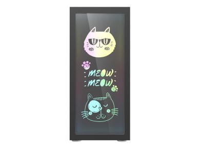 Caja de ordenador Darkflash DK210 Graffiti (negra)