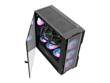 Caja de ordenador Darkflash DK431 Mesh (negra) + 4 ventiladores ARGB
