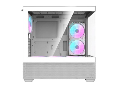 Gabinete para computador Darkflash DS900 AIR (branco) + 6 ventoinhas ARGB