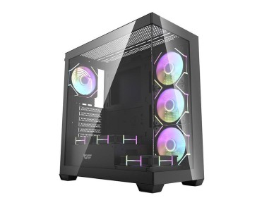 Darkflash DS900 computer case (black) + 7 ARGB fans