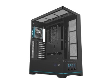 Caja de ordenador Darkflash DY451L PRO (negra) + 1 ventilador