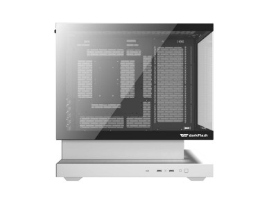 Caja de ordenador Darkflash F1 (blanca) + 6 ventiladores ARGB