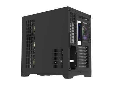 Gabinete para computador Darflash FT418 PRO + 7 ventoinhas aRGB (preto)