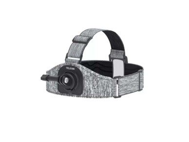 Faixa de cabe�a Telesin com dois suportes para c�meras esportivas (GP-HMS-T06)