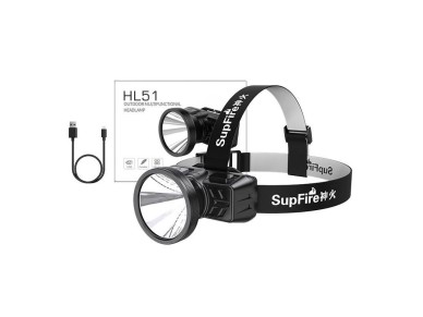 Headlamp Superfire HL51 – 160lm, micro-USB, 4 modes, 300m