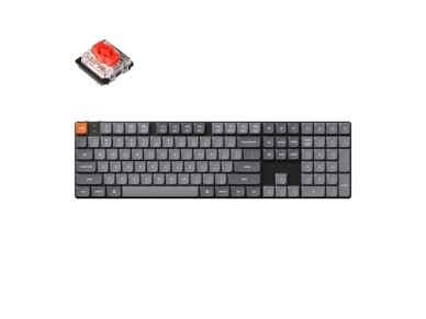 Keychron K5 Max RGB Red Switch Wireless Low Profile Keyboard (Black) [K5M-H1].