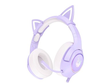 Fones de ouvido gamer ONIKUMA K9 roxos