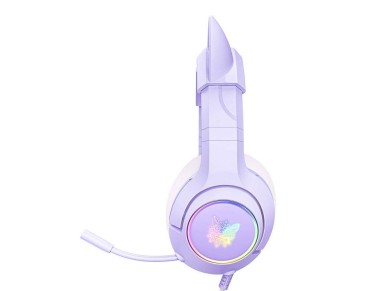 Fones de ouvido gamer ONIKUMA K9 roxos
