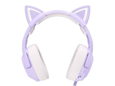 Fones de ouvido gamer ONIKUMA K9 roxos