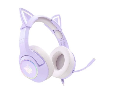 Fones de ouvido gamer ONIKUMA K9 roxos