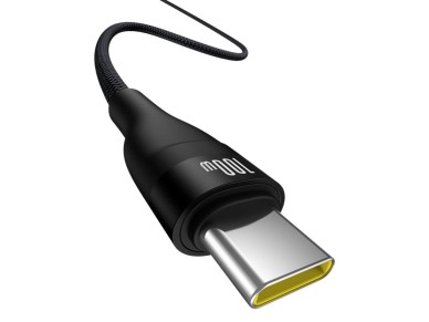 Cable de carga Baseus Flash 2 USB a USB-C de 100 W y 2 m, color negro