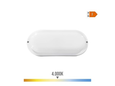 Aplique led oval 18 w 1820 lm 4.000 k 10,2 x 4,5 x 23 cm Aplique led oval 18 w 1820 lm 4.000 k 10,2 x 4,5 x 23 cm