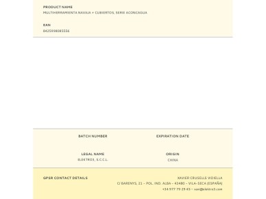 Multi-tool knife + cutlery, serie aconcagua