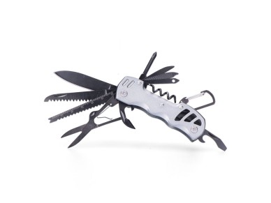 Multi-tool with carabiner silver model , serie k2