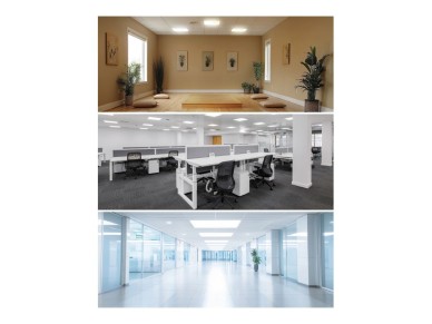 Painel de led, 40 w, 3 cct (3000-4000-6500 k), 4800 lm, 595 x 595 x 28 mm