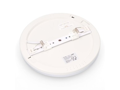 Adjustable led surface/recessed downlight 20 w 2050 lm, chrome frame, 3cct, �22.5 cm