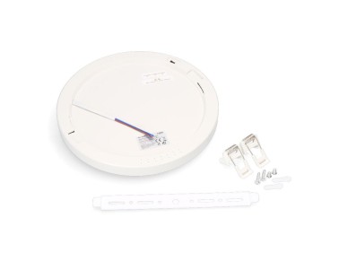 Adjustable led surface/recessed downlight 20 w 2050 lm, white frame, 3cct, �22.5 cm