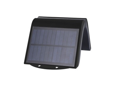 Solar wall light with sensor, black color, 2 w Solar wall light with sensor, black color, 2 w