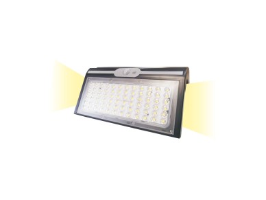 Solar apply 6w 430lm 6,500k with sensor, black color