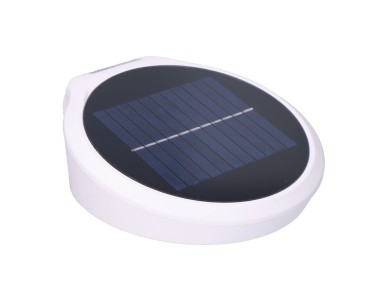 Aplique solar 2w 200lm 6500k con sensor color blanco edm