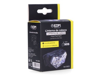 Linterna frontal led trail tracker 5 w 400 lm a pilas