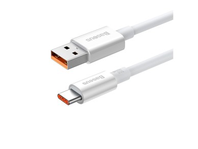 Cable Baseus Superior USB-C 1,0 m blanco luna 100 W P10320102214-01