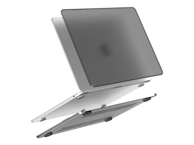 Capa Lention com acabamento fosco para Macbook Pro 14" (preta)