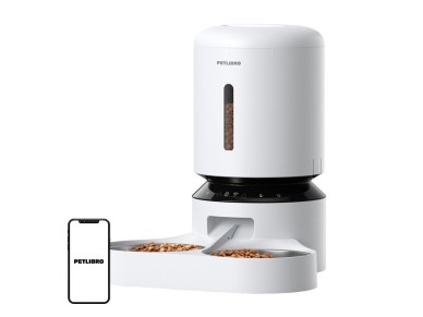 Petlibro Granary food dispenser with double bowl, Wifi, 5L(white)