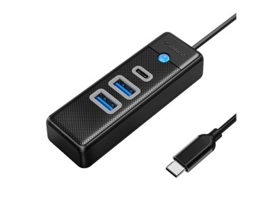 Orico Hub USB-C to 2x USB 3.0 + USB-C, 5 Gbps, 0.15m (Black) Orico Hub USB-C to 2x USB 3.0 + USB-C, 5 Gbps, 0.15m (Black)