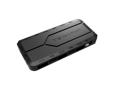 Fan control box for computer Darkflash RC2 RGB PWM + remote controller (black) Fan control box for computer Darkflash RC2 RGB PWM + remote controller (black)