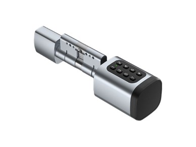 Cilindro de cerradura digital plateado Avatto SDL-V1-S100 de 100 mm