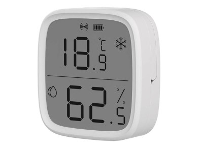 Sensor inteligente de temperatura e umidade ZigBee LCD Sonoff SNZB-02D