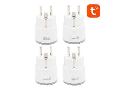 Plugue inteligente WiFi Gosund SP111 3680W 16A, Tuya, pacote com 4