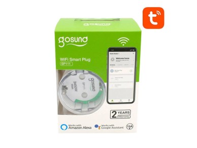 Plugue inteligente WiFi Gosund SP111 3680W 16A, Tuya, pacote com 4