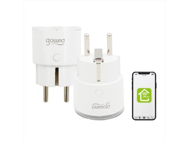 Enchufe inteligente Gosund SP111 con WiFi, 3680 W, 16 A, compatible con Tuya Enchufe inteligente Gosund SP111 con WiFi, 3680 W, 16 A, compatible con Tuya