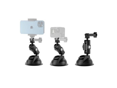 Suporte universal com ventosa TELESIN com suporte para telem��vel e montagem para camara de a??o TE-