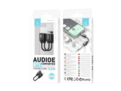 Cable de audio Techancy iPX/11-14 a 3,5 mm, TL7331, negro Cable de audio Techancy iPX/11-14 a 3,5 mm, TL7331, negro