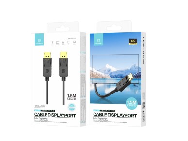 Techancy DP to DP High Definition Video Cable 1.5m, LE1821, 4K*2K/1080P, Black