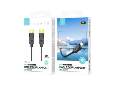 Techancy DP to DP High Definition Video Cable 3M, LE1821, 4K*2K/1080P, Black