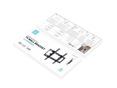 Techancy TV Wall Mount, 50 kg, Angle Adjustable, TI2267, Compatible with 26-55 inch TVs, Black