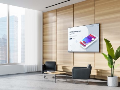 Techancy Lightweight TV Stand, 30 kg, TI2267, Compatible with 26-55 inch TVs, Black