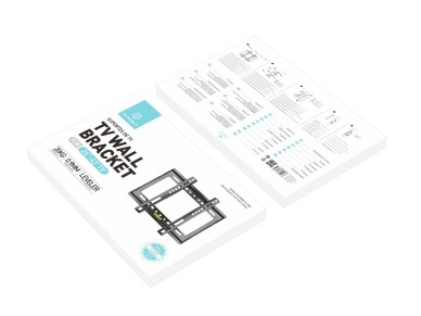 Techancy TV Wall Mount, 20 kg, TI2287, Compatible with 26-43 inch TVs, Black