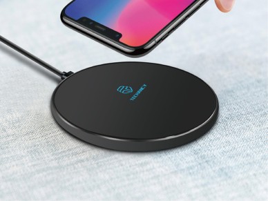 Cargador inal�mbrico Techancy de 10 W para tel�fonos m�viles, TF2770, compatible con tel�fonos Andro