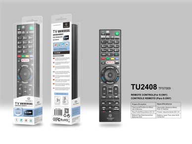 Controlo remoto sem fios Techancy TV, TU2408, sem necessidade de configuração Controlo remoto para t Controlo remoto sem fios Techancy TV, TU2408, sem necessidade de configuração Controlo remoto para t