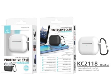 Capa protetora de silicone para auriculares Techancy, KC2118, compat�vel com AirPods Pro 2.� gera��o