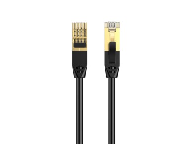 Cable de red Techancy CAT-6, KF5232, conector RJ45 chapado en oro, 5 metros, negro