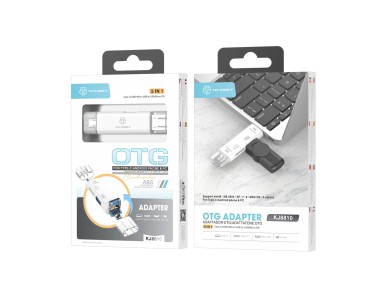 Adaptador OTG Techancy 5 em 1 com leitor de armazenamento compat�vel com telem�veis e computadores, 